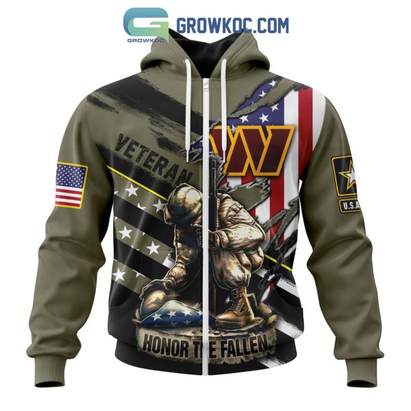 Washington Commanders NFL Veterans Honor The Fallen Personalized Hoodie T Shirt