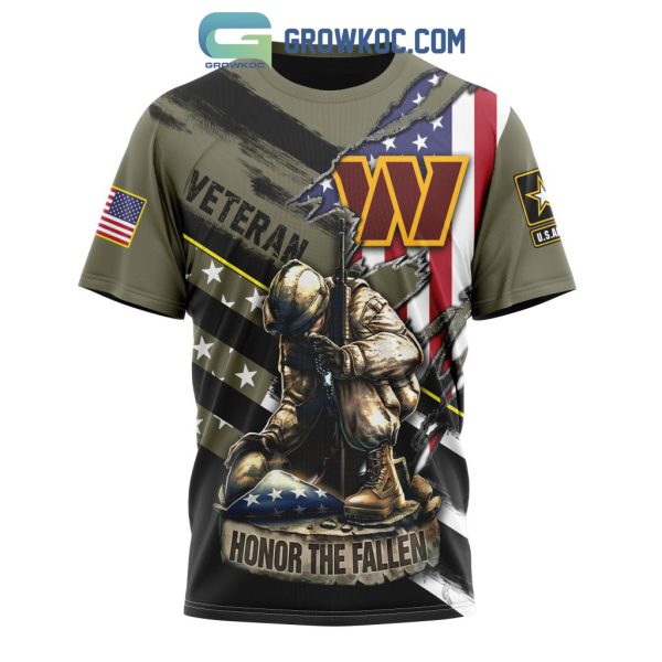 Washington Commanders NFL Veterans Honor The Fallen Personalized Hoodie T Shirt