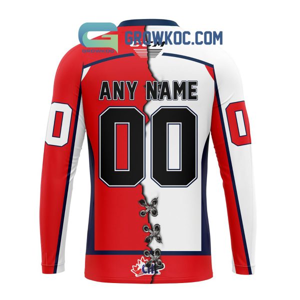 Windsor Spitfires Mix Home And Away Jersey Personalized Hoodie Shirt