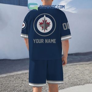 Winnipeg Jets Fan Personalized T-Shirt And Short Pants