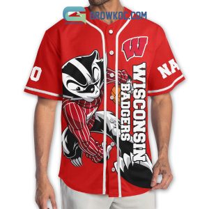 Wisconsin Badgers Basketball Go Badgers Personalized Baseball Jersey