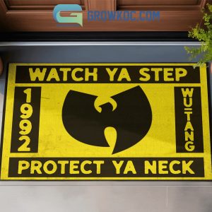Wu Tang Clan Watch Ya Step Protect Ya Neck Fan Doormat