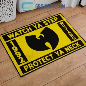 Wu Tang Clan Watch Ya Step Protect Ya Neck Fan Doormat