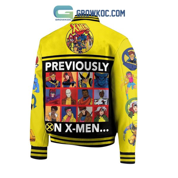 X-Men ’97 Previously On X-Men Fan Baseball Jacket