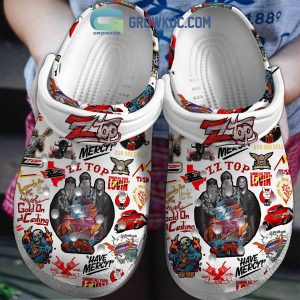 ZZ Top Gimme All Your Lovin’ Crocs Clogs White