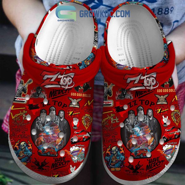 ZZ Top Gimme All Your Lovin’ Red Crocs Clogs