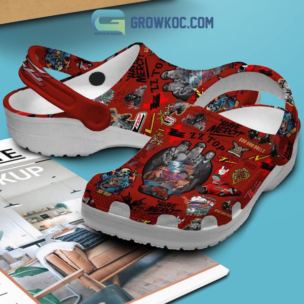 ZZ Top Gimme All Your Lovin’ Red Crocs Clogs