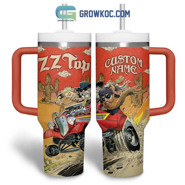 ZZ Top Rock Fan Drawing Fan Personalized 40oz Tumbler