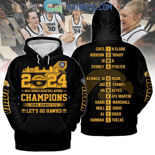 2024 NCAA Women’s Basketball National Champions Iowa Hawkeyes Hoodie T Shirt