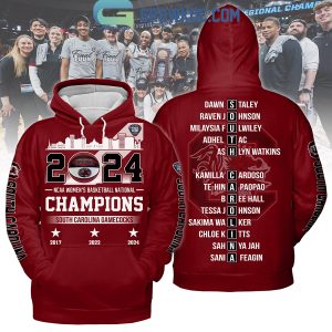 2024 NCAA Women’s Basketball National Champions South Carolina Gamecocks Hoodie T Shirt