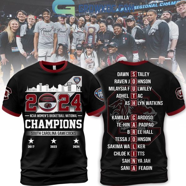 2024 NCAA Women’s Basketball National Champions South Carolina Gamecocks Hoodie T Shirt