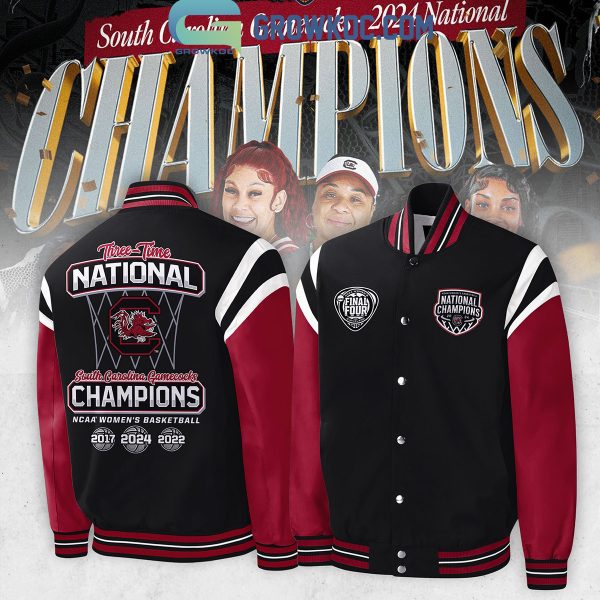 3 Times Champions South Carolina Gamecocks NCAA Women’s Basketball Baseball Jacket