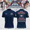 6 Times Champions Uconn Huskies National Champions Polo Shirts White Version