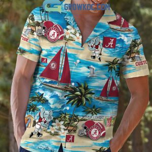 Alabama Crimson Tide Boat Sailing Personalized Hawaiian Shirts