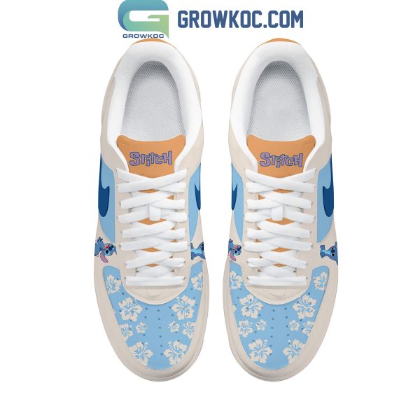 Aloha Stitch Hawaiian Personalized Fan Air Force 1 Shoes