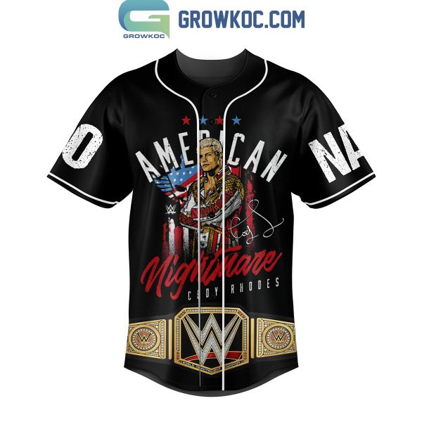 American Nightmare Cody Rhodes Finish The Story Personalized Baseball Jersey