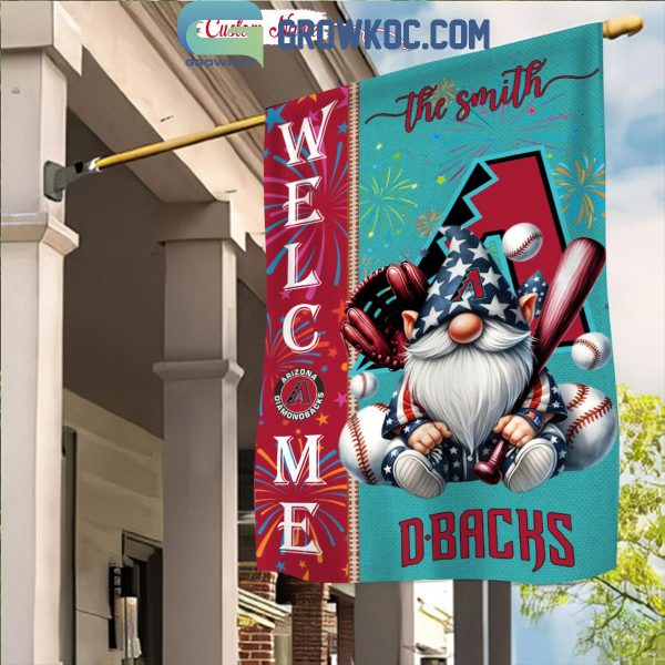 Arizona Diamondbacks Happy 4th Of July Independence Day Personalized House Garden Flag