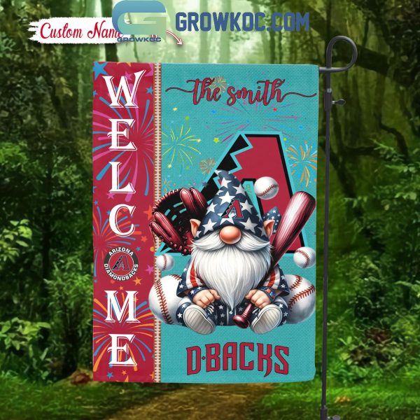 Arizona Diamondbacks Happy 4th Of July Independence Day Personalized House Garden Flag