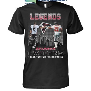 Atlanta Falcons The Legends Matt Ryan Deion Sanders Thank You T-Shirt