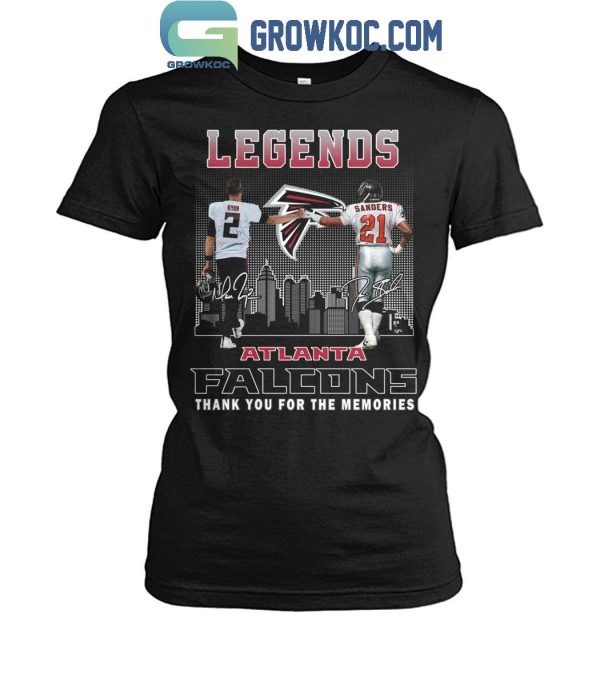 Atlanta Falcons The Legends Matt Ryan Deion Sanders Thank You T-Shirt