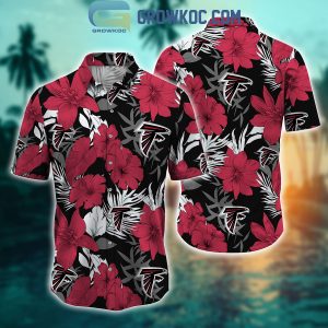 Atlanta Falcons Tropical Aloha Hibiscus Flower Hawaiian Shirt