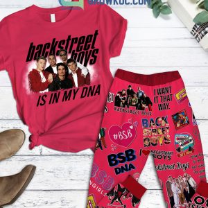 Backstreet Boys Is In My DNA Fleece Pajamas Set Red Version