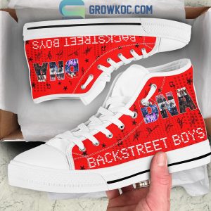 Backstreet Boys As Long As I Love You Red Version High Top Shoes