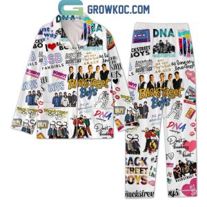 Backstreet Boys As Long As I Love You White Design Polyester Pajamas Set