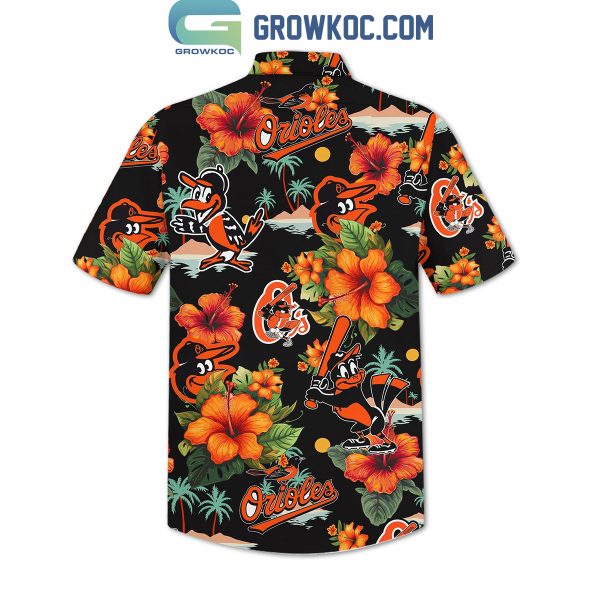 Baltimore Orioles Baseball Team Fan Hawaiian Shirts