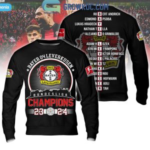 Bayer Leverkusen Bundesliga Champions 2023-2024 Hoodie Shirts