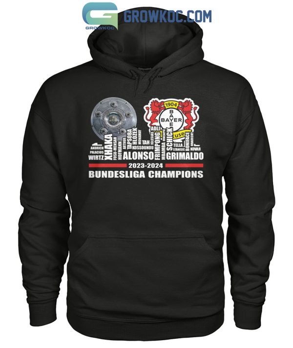 Bayer Leverkusen Xavi Alonso Bundesliga Champions 2024 T-Shirt