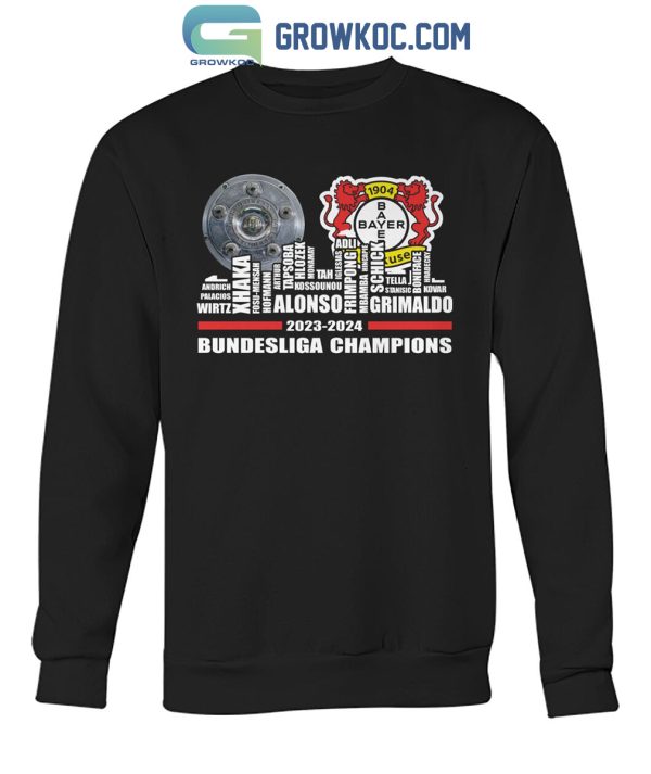 Bayer Leverkusen Xavi Alonso Bundesliga Champions 2024 T-Shirt