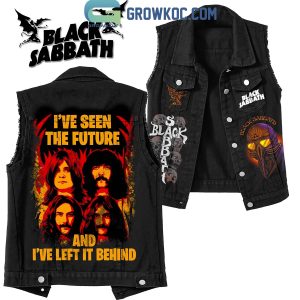 Black Sabbath I’ve Seen The Future And I’ve Left It Behind Sleeveless Denim Jacket