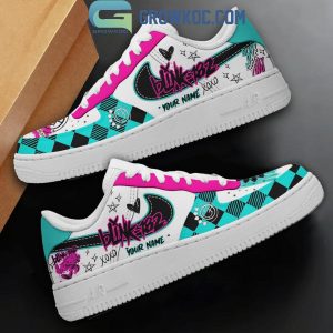 Blink-182 Music Forever Love Fan White Lace Air Force 1 Shoes