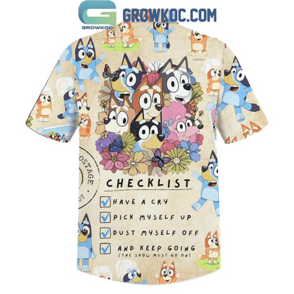 Bluey Checklist Have A Cry Pick Myself Up And Keep Going Hawaiian Shirts