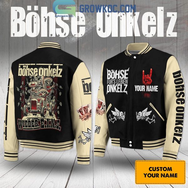 Bohse Onkelz Wieder E.I.N.S Fan Personalized Baseball Jacket