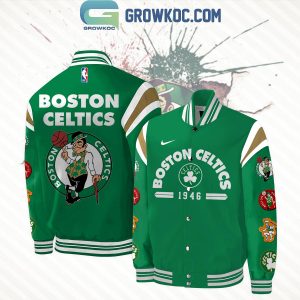 Boston Celtics Loves Basketball Team Est 1946 Baseball Jacket