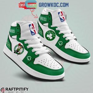 Boston Celtics Loves Basketball Team Personalized Air Jordan 1 Shoes