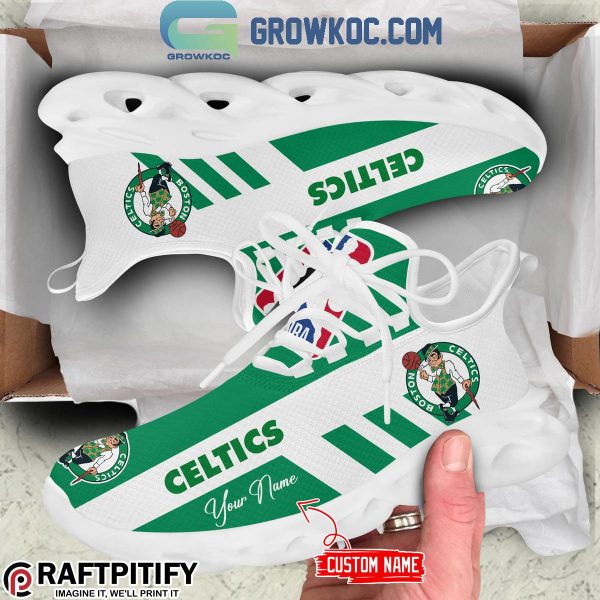 Boston Celtics Loves Basketball Team Personalized Max Soul Shoes