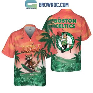 Boston Celtics Loves Rocket Raccoon Hawaiian Shirts