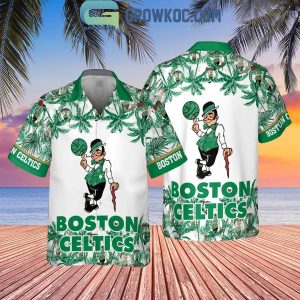Boston Celtics Men’s Basketball Palm Hawaiian Shirts