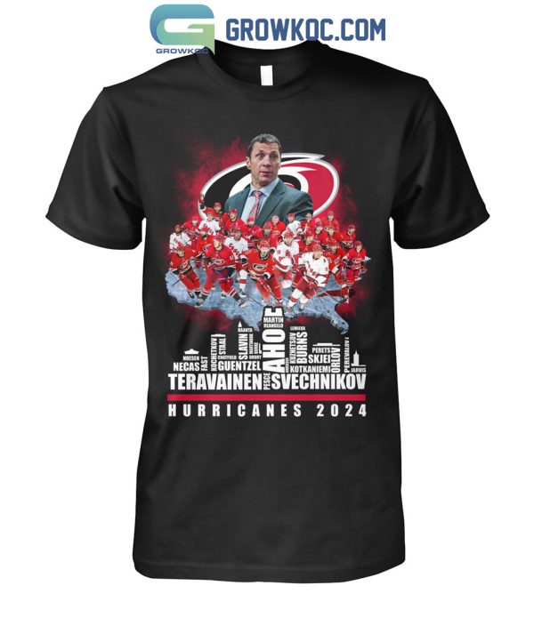 Carolina Hurricanes Players Names 2023 2024 T Shirt