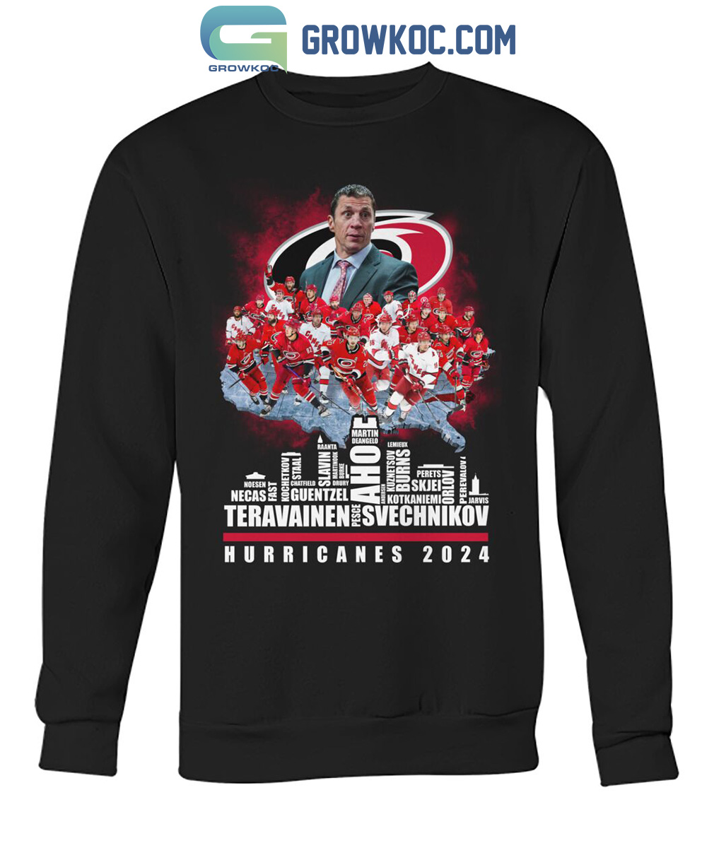 Carolina Hurricanes Players Names 2023 2024 T Shirt Carolina Hurricanes Players Names 2023 2024 T Shirt