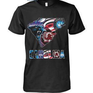 Carolina Hurricanes South Carolina Gamecocks Charlotte FC Carolina Panthers T-Shirt
