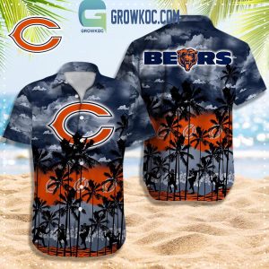 Chicago Bears Palm Tree Fan Hawaiian Shirt