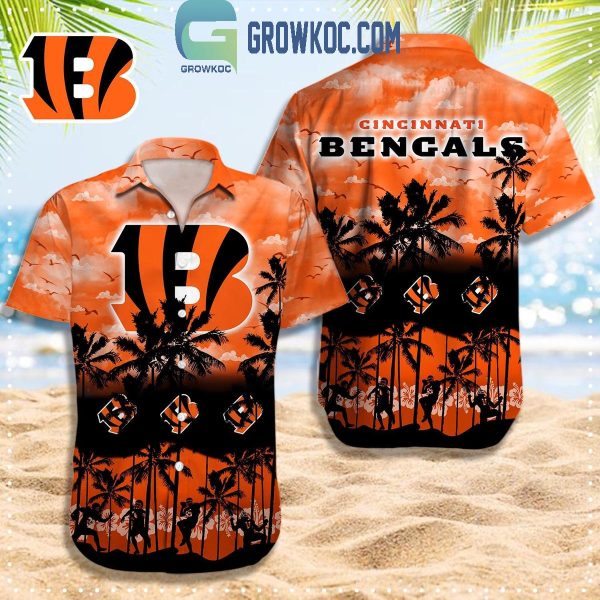 Cincinnati Bengals Palm Tree Fan Hawaiian Shirt