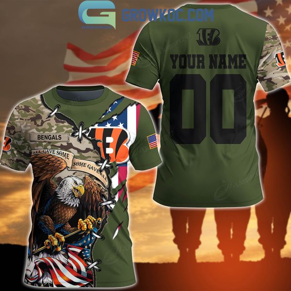 Cincinnati Bengals Veteran Proud Of America Personalized Hoodie Shirts