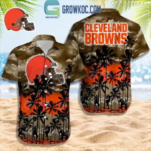 Cleveland Browns Palm Tree Fan Hawaiian Shirt
