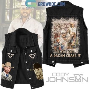 Cody Johnson If You Got A Dream Chase It Sleeveless Denim Jacket