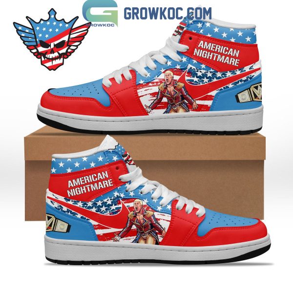 Cody Rhodes American Nightmare Fan Star Air Jordan 1 Shoes